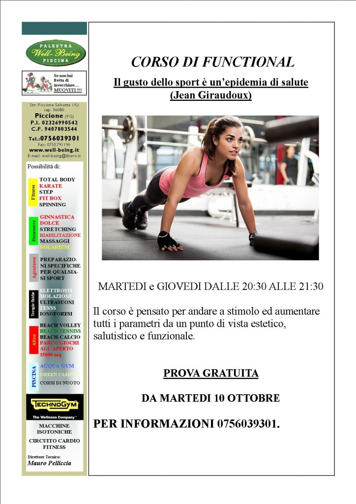 CORSO DI FUNTIONAL 2017