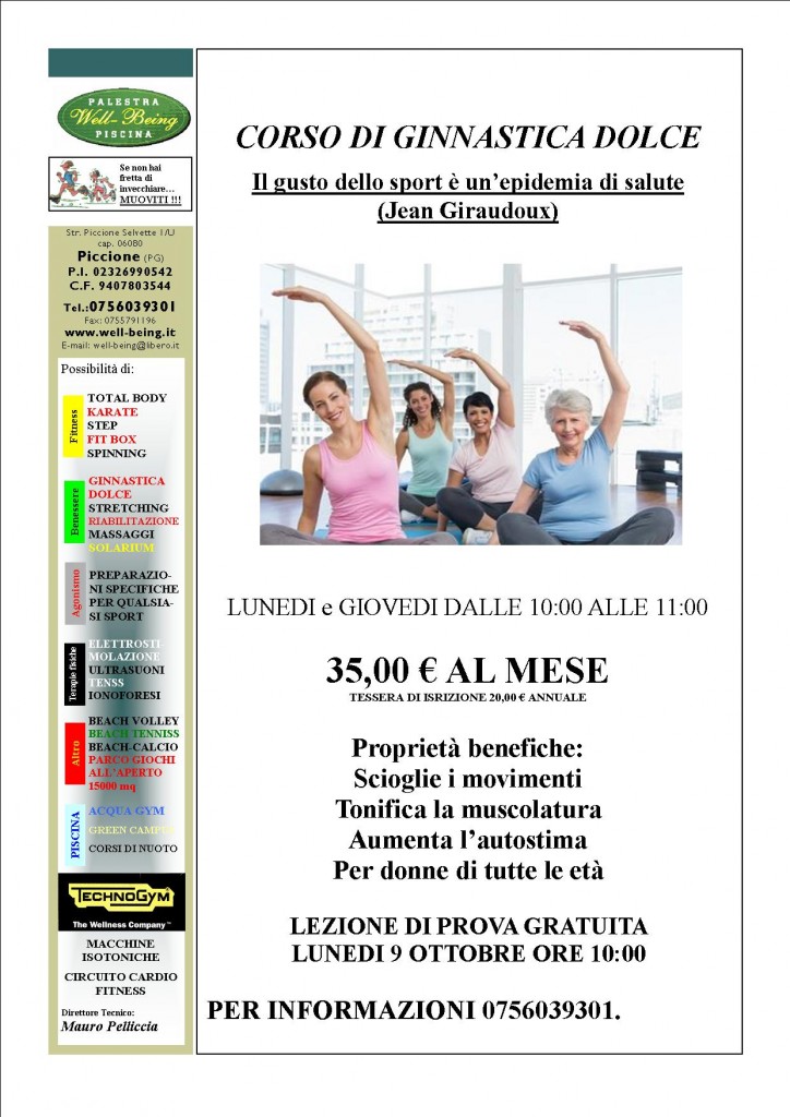 GINNASTICA DOLCE 2017