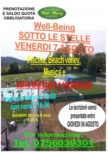well being sotto le stelle 2020